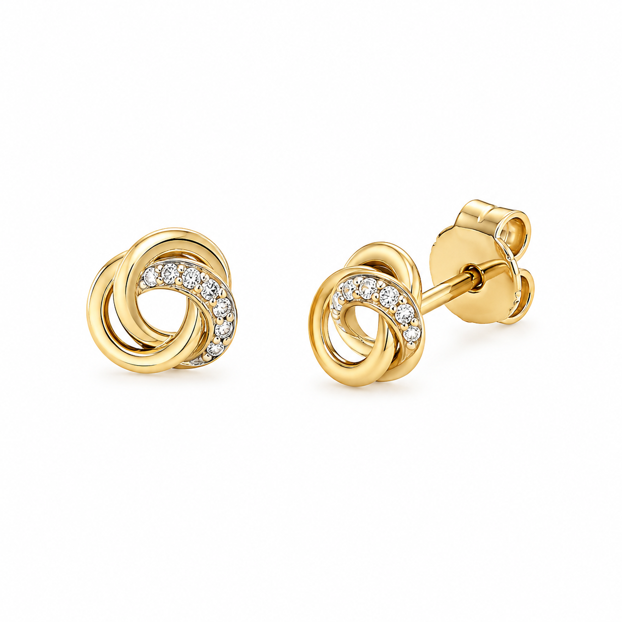 The Diamond Knot Studs