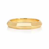 The Facet Gold Band