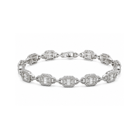 Elegant Galerie Diamond Bracelet from Appleby Jewellers Dublin featuring sparkling diamonds and a sleek silver design.