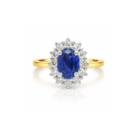 Elegant sapphire engagement ring by Appleby Jewellers Dublin featuring a 1.19ct blue sapphire gemstone and diamond accents.