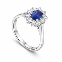 Diamond engagement ring featuring a 1.61ct sapphire set in a elegant band, crafted by Appleby Jewellers Dublin.