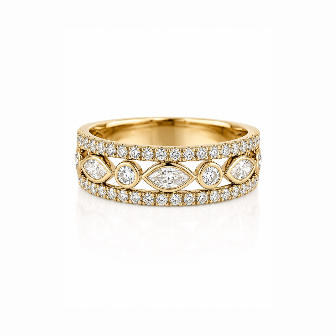 The Marquise Band (Gold)