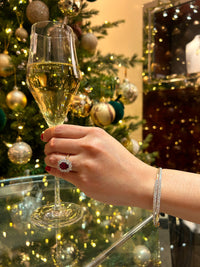 The Orbit Double Diamond Bangle