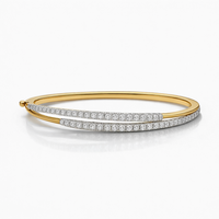 The Orbit Double Diamond Bangle