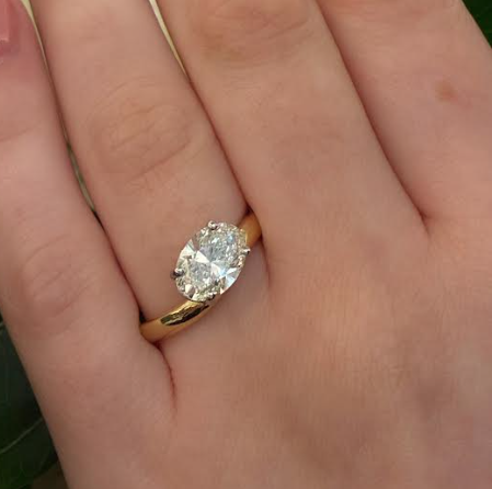 The Wave Oval Diamond Ring - Appleby Jewellers Dublin