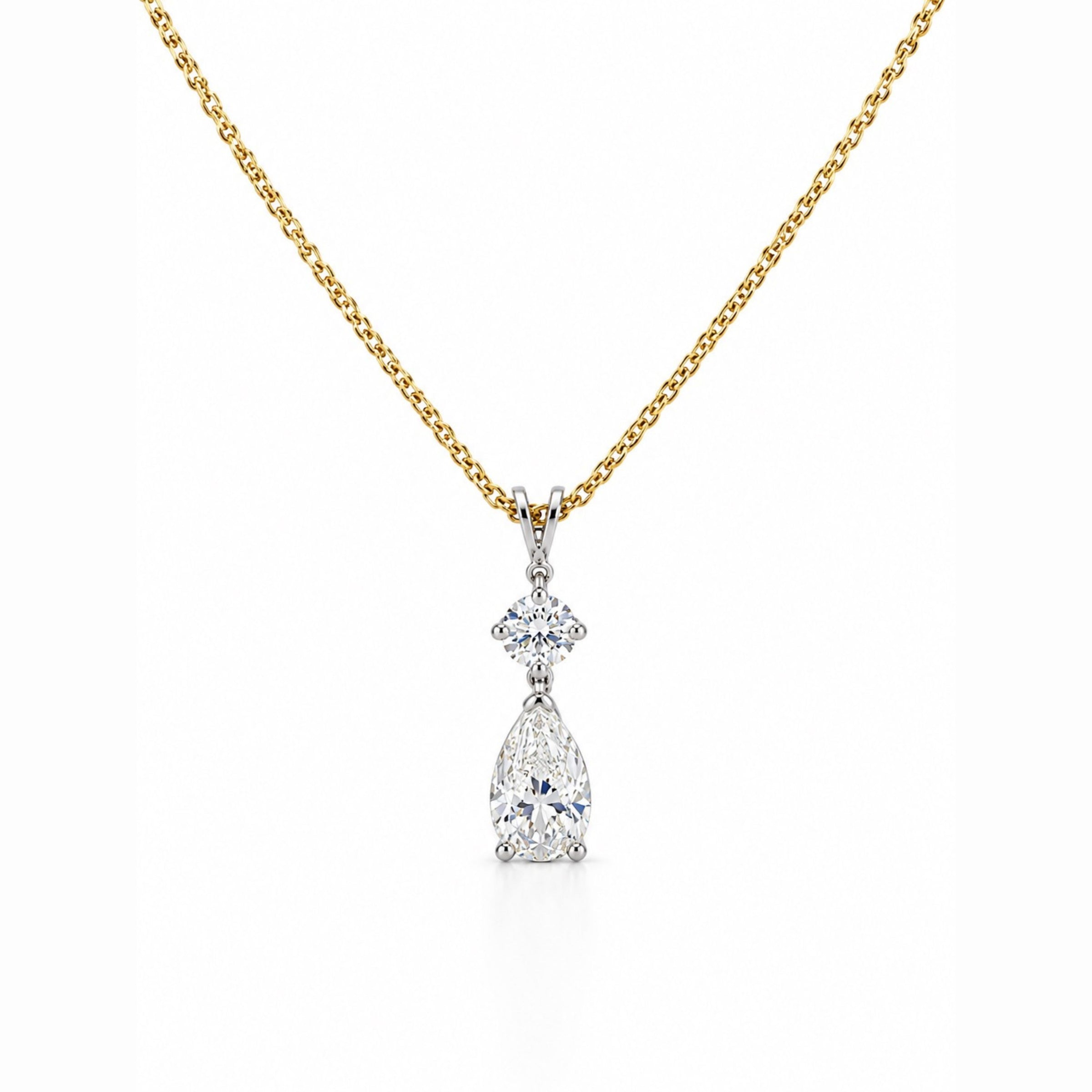 The Pear Diamond Drop Pendant