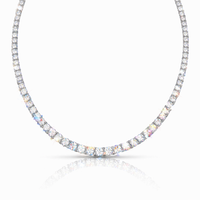 Elegant Rivière diamond collar necklace by Appleby Jewellers Dublin featuring a row of sparkling diamonds on a sleek chain.