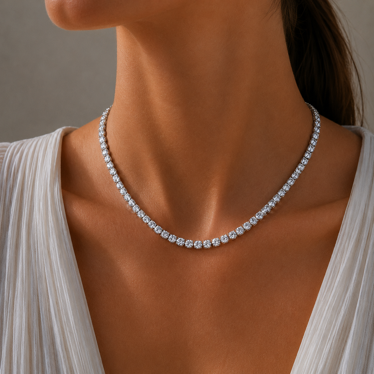 The Rivière Diamond Collar Necklace