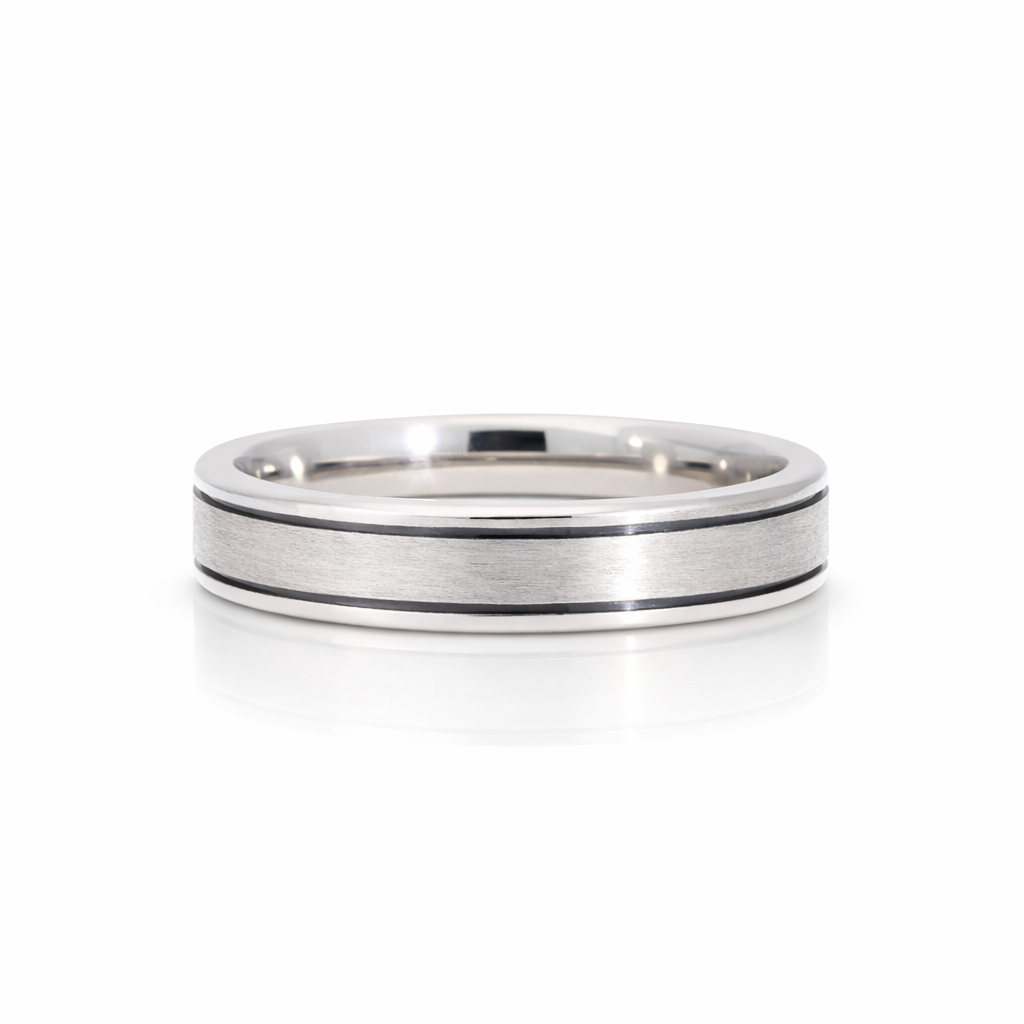 The Ruthenium Edge Wedding Band - Appleby Jewellers Dublin