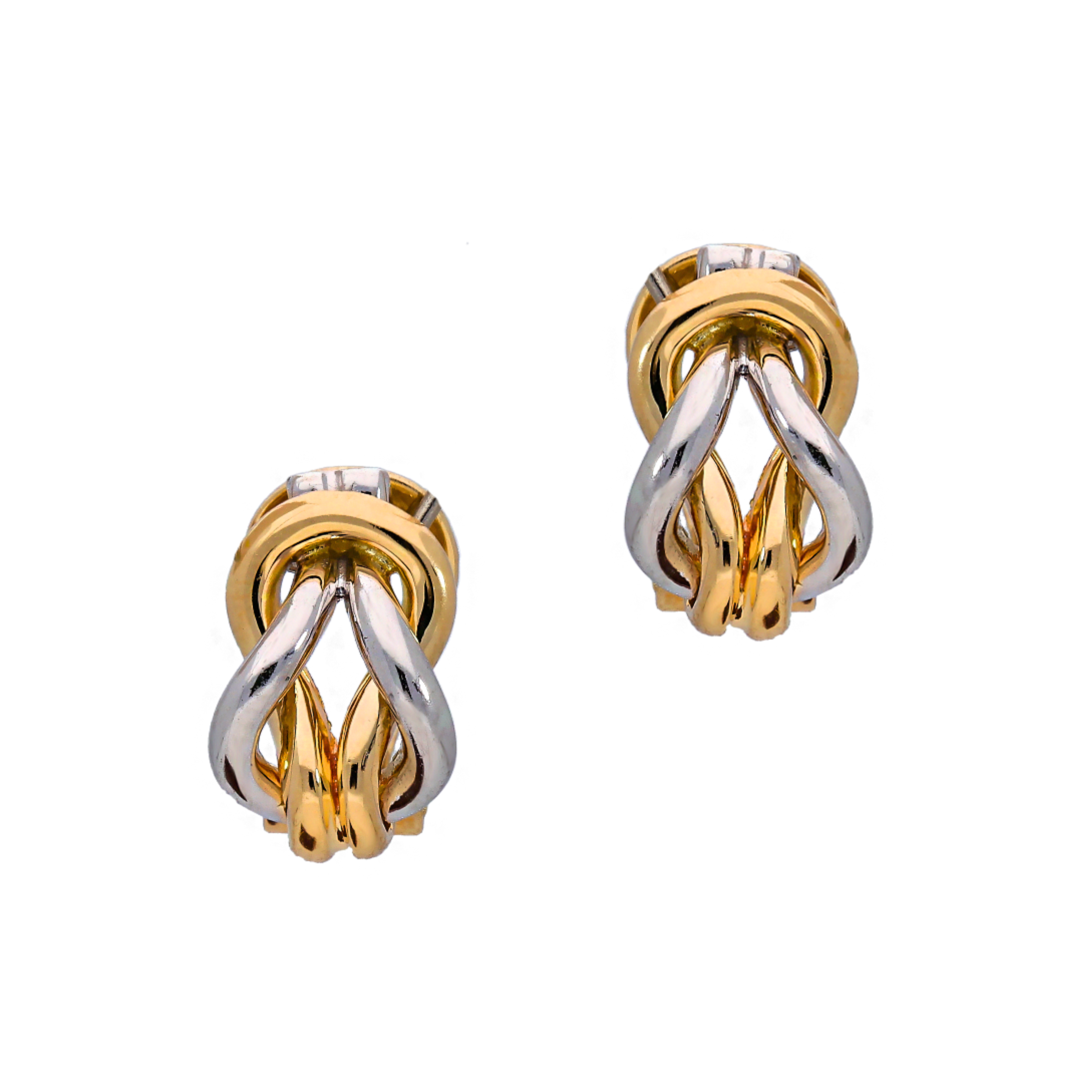 14ct Trinity Twist earrings by Appleby Jewellers Dublin, showcasing elegant gold earrings with intricate twisted design.
