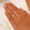 The Verona Diamond Chevron Wedding Band