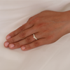 The Verona Diamond Chevron Wedding Band