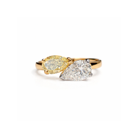 Yellow diamond Toi Et Moi ring by Appleby Jewellers Dublin featuring a yellow diamond and elegant design.
