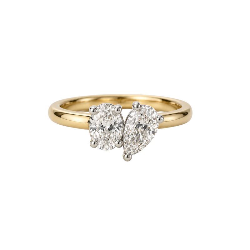 Oval diamond Toi Et Moi engagement ring by Appleby Jewellers Dublin featuring a 1.31ct diamond and elegant design.