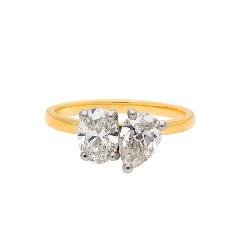 Toi et Moi Oval and Pear Ring - Appleby Jewellers Dublin