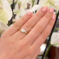 1ct East-West Pear Solitaire Ring - Appleby Jewellers Dublin