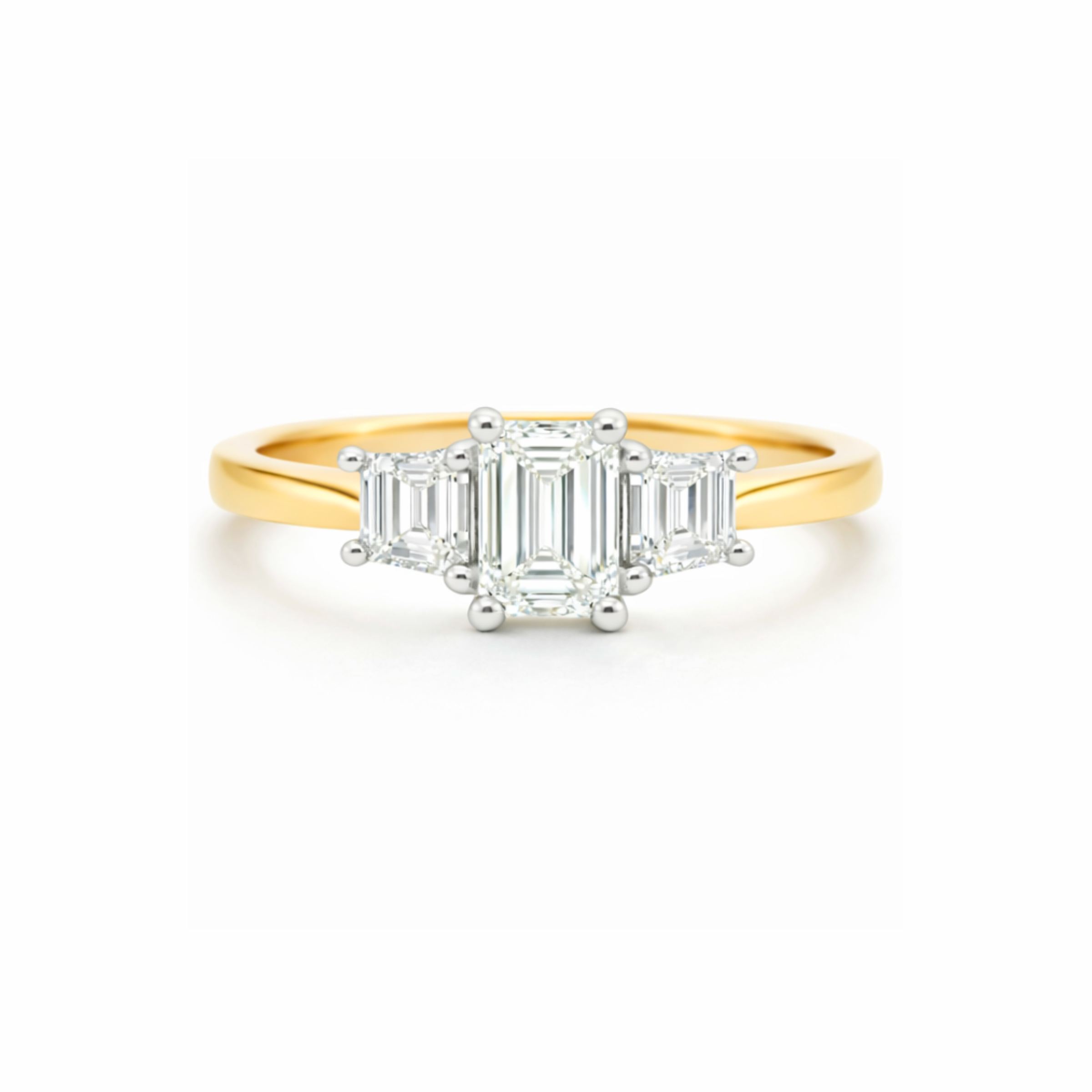 Tranquility Trilogy - Emerald and Trapeze (1.46ct) - Appleby Jewellers Dublin