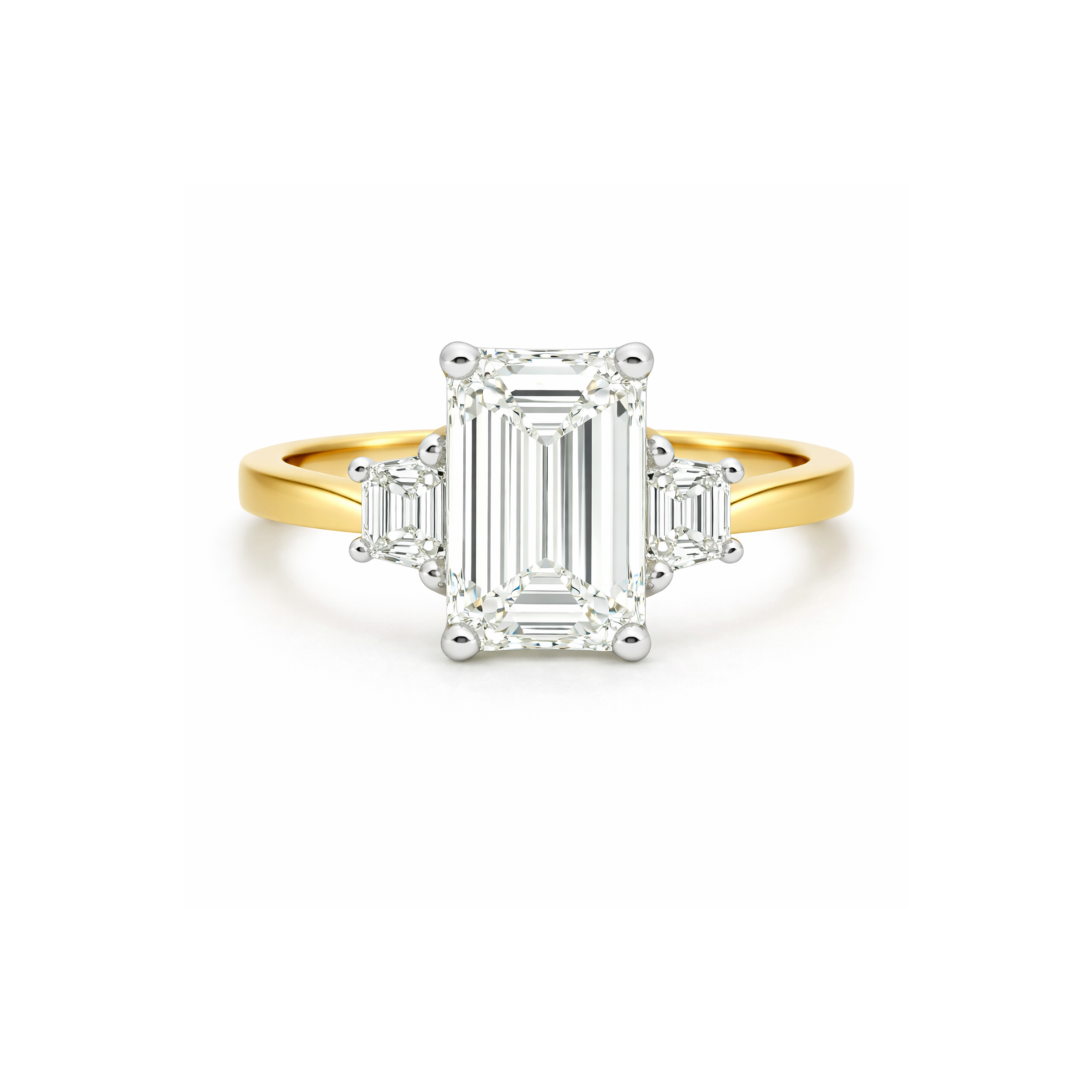 Tranquility Trilogy - Emerald and Trapeze (1.85ct) - Appleby Jewellers Dublin
