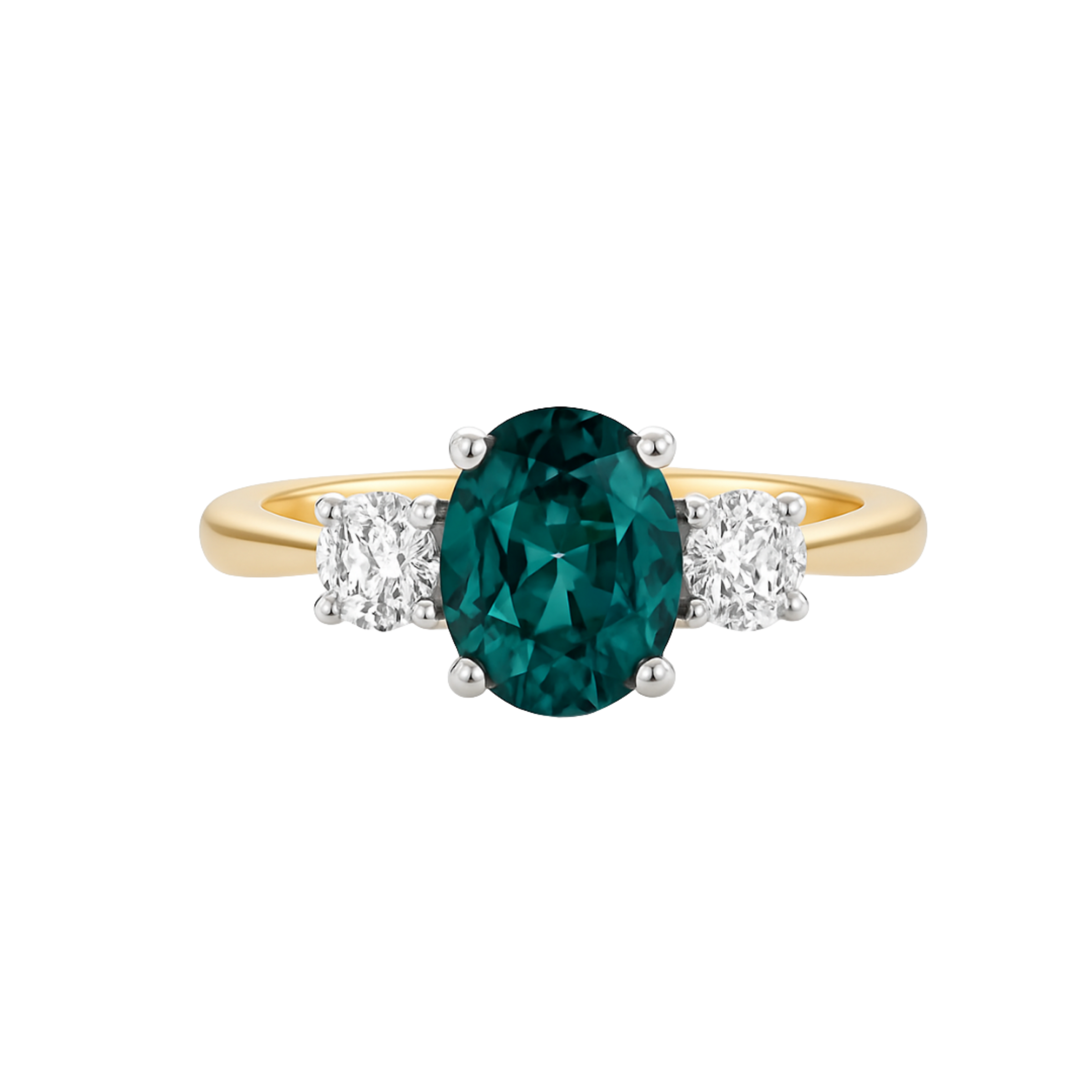 The Tulip Teal Sapphire Ring - Appleby Jewellers Dublin