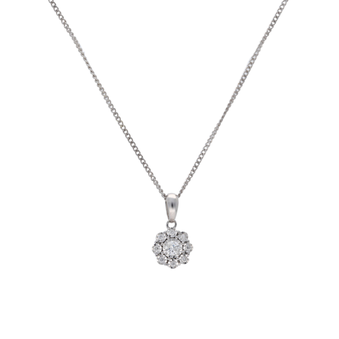 Diamond Petal Necklace