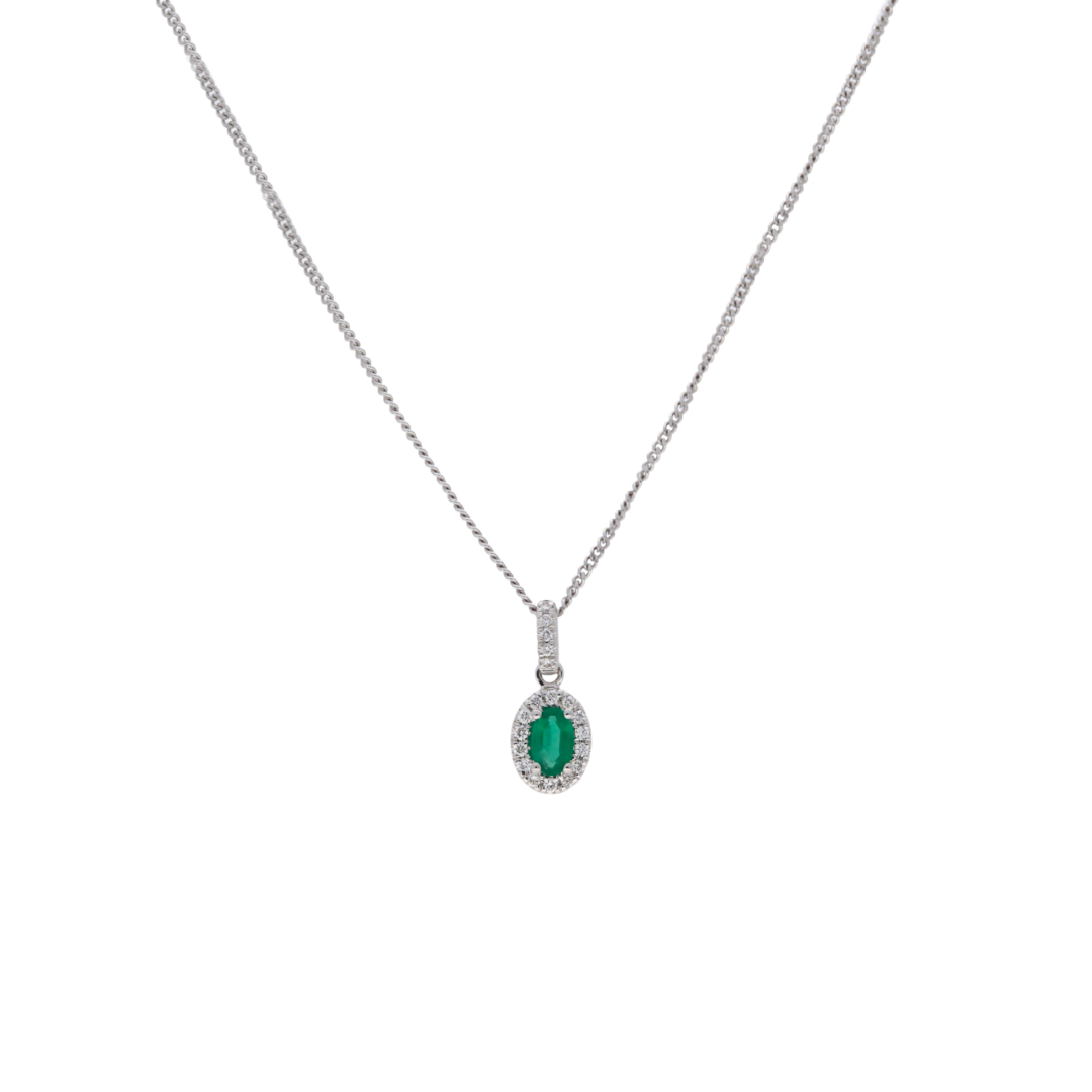 Emerald & Diamond Pendant