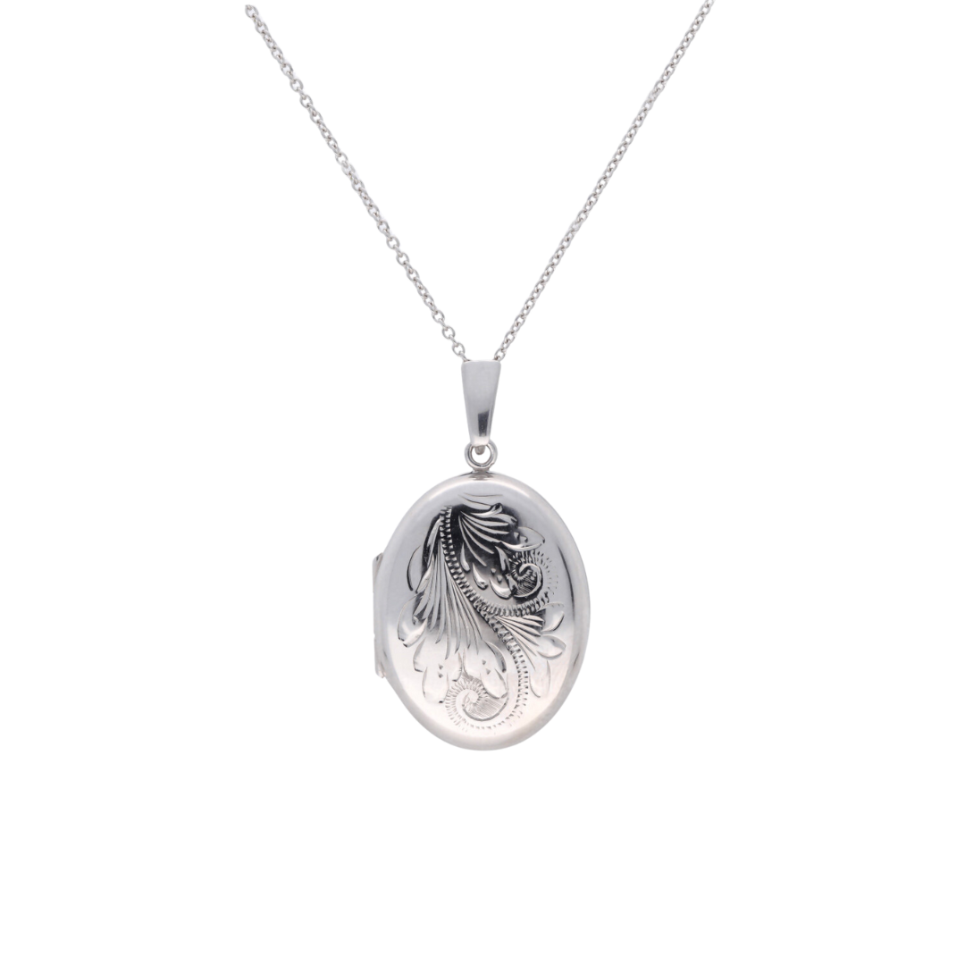 White Gold Locket