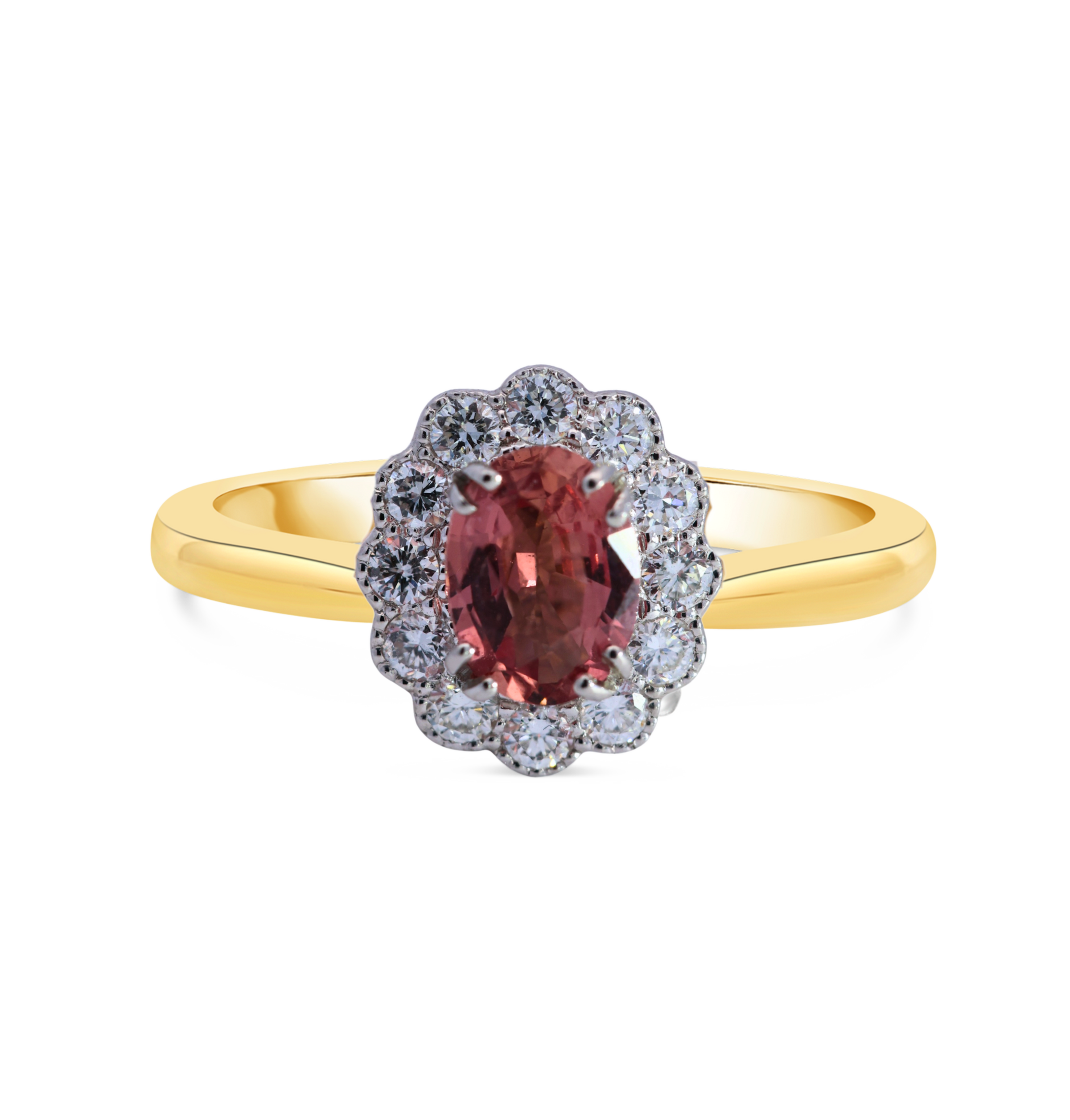 Kate Flower - Pink Padparadscha Sapphire