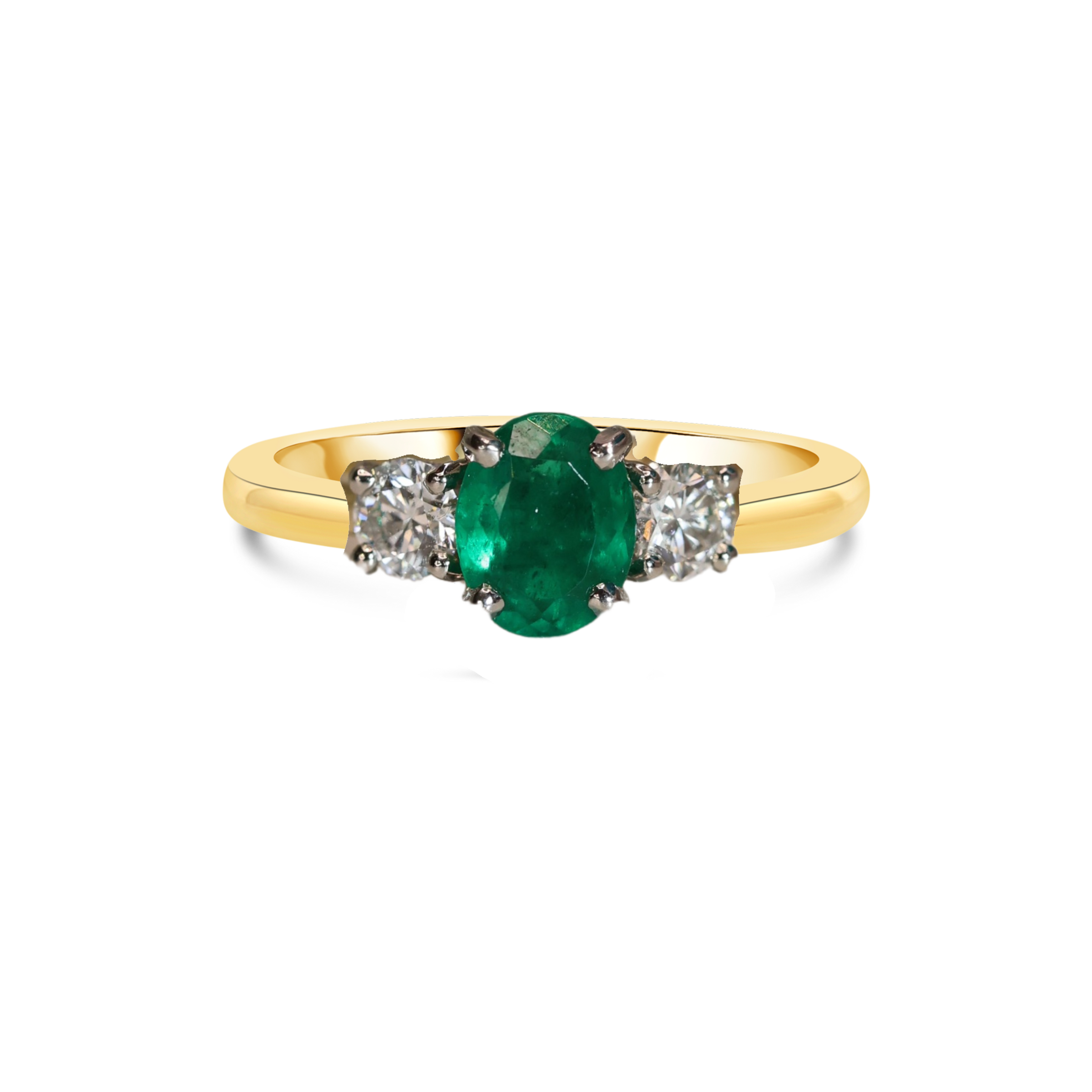 "Ensemble" Emerald & Diamond Ring