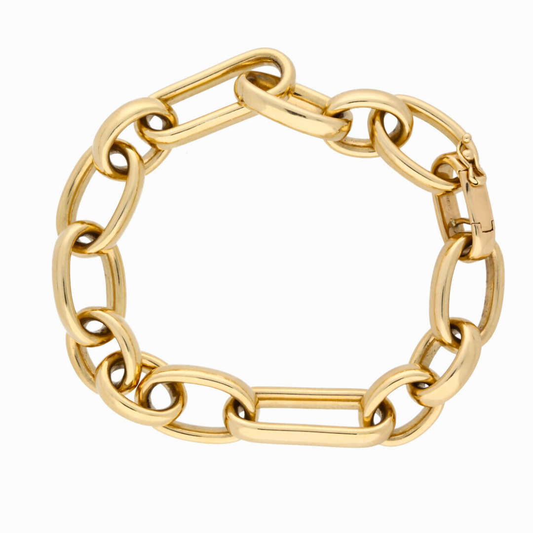 Chunky Link Bracelet 18ct Gold