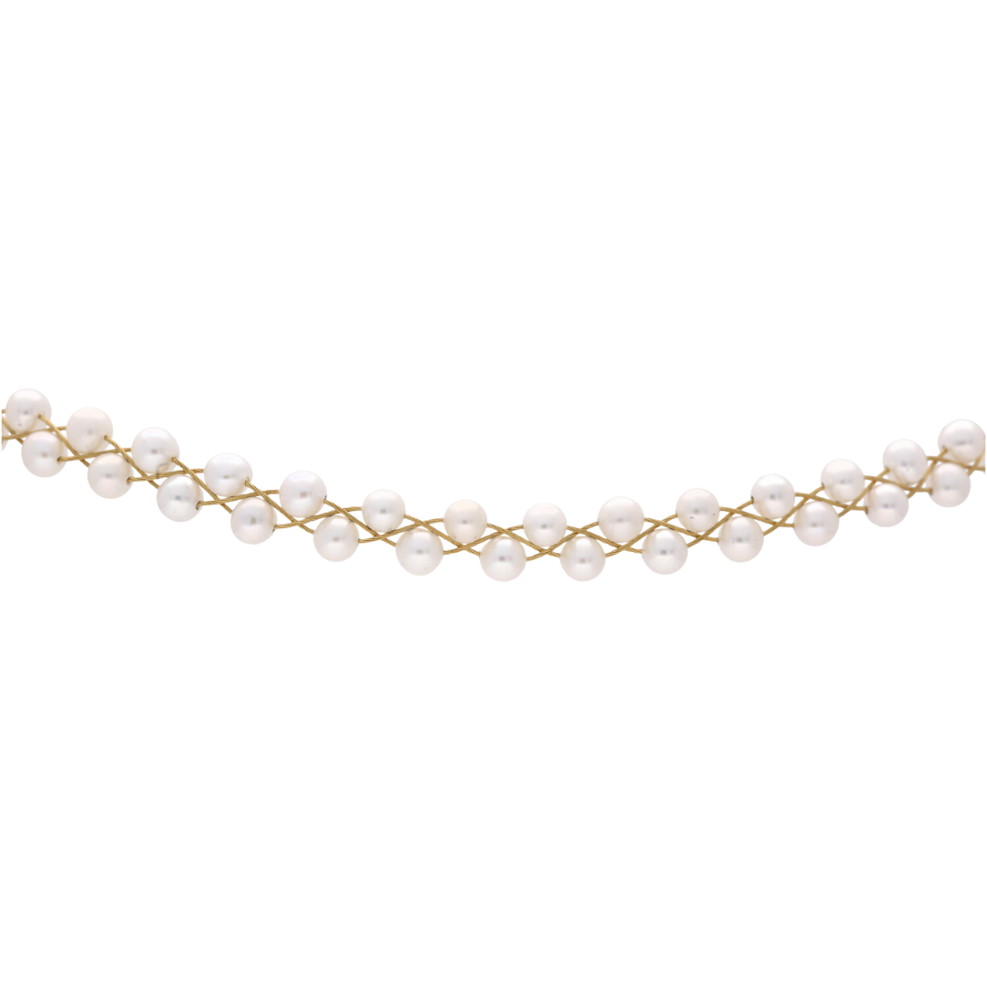 18ct Gold Pearl Collar