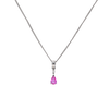 Pink Sapphire Diamond Pendant