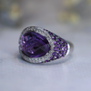 Amethyst & Diamond Dress Ring