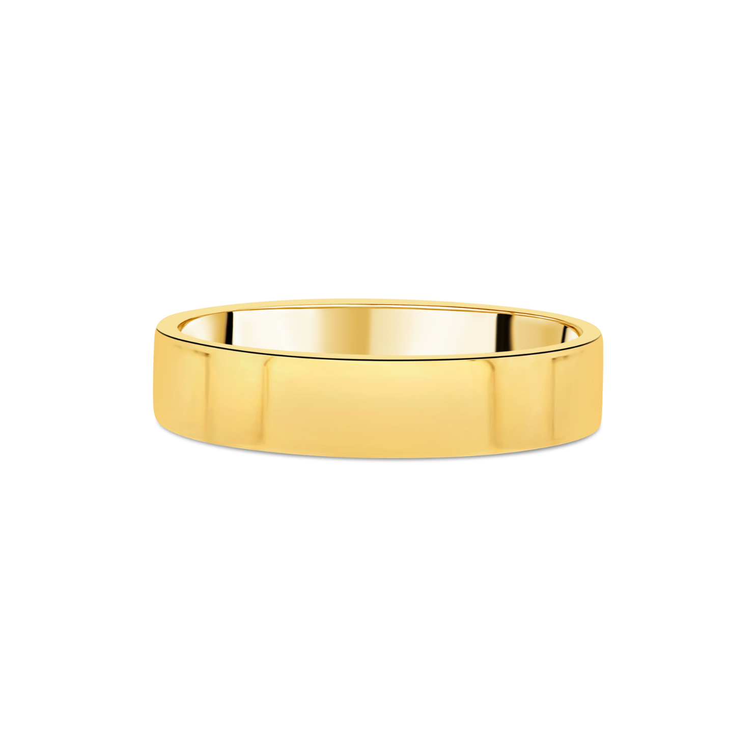 Contemporary Flat Gents Wedding Ring