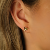 Topaz, Peridot & Cirtine Gemstone Earrings