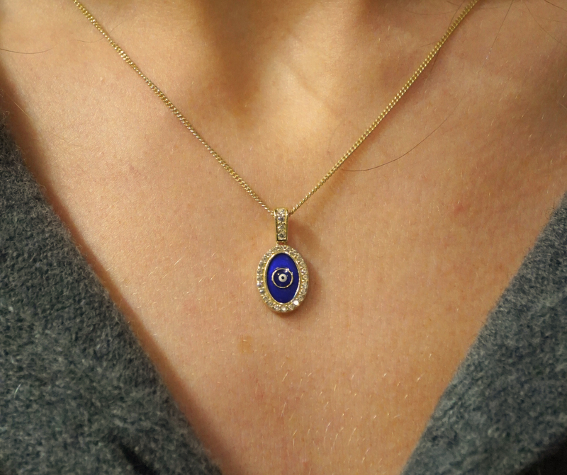 9ct Gold Evil Eye Pendant