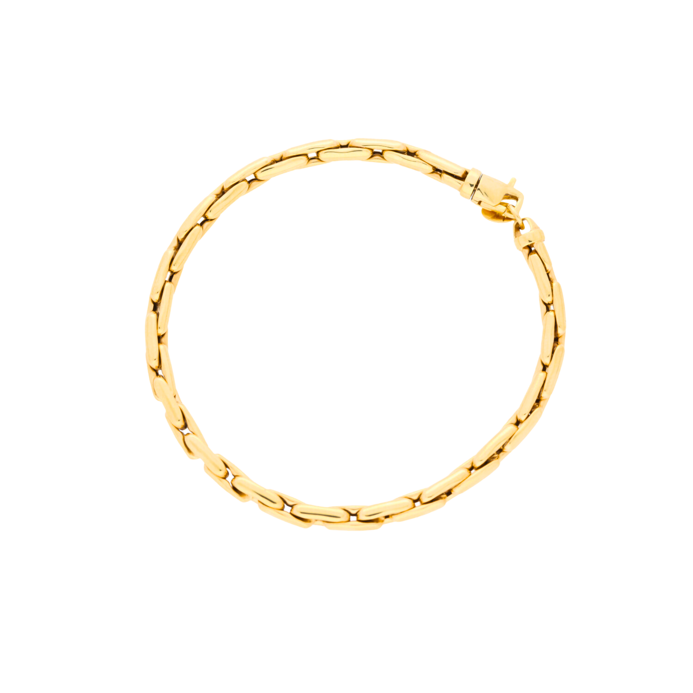 Gold Oval Link Bracelet