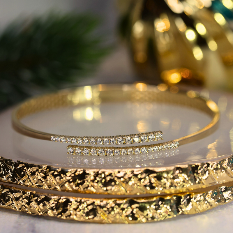 Diamond Wrap Bangle