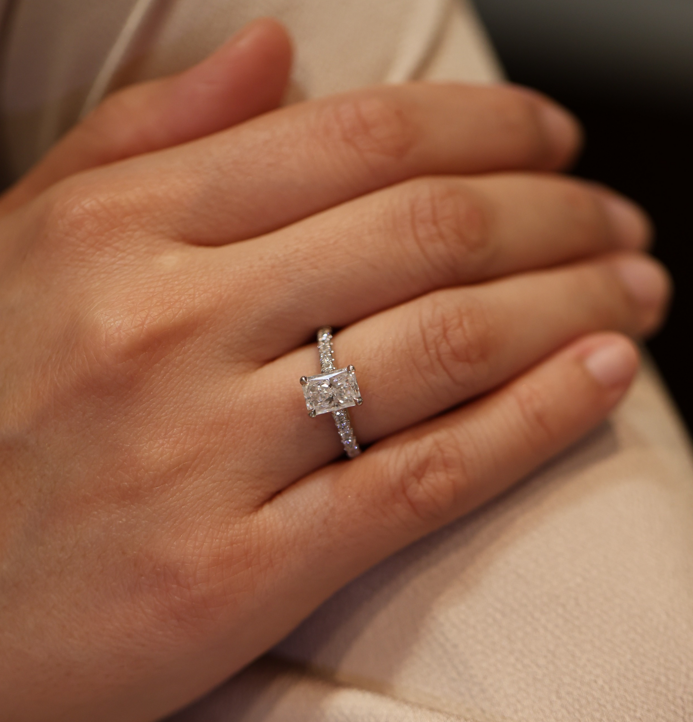 The "Amity" Engagement Ring (Radiant Cut)