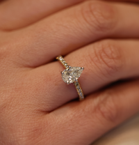 J'adore Pear Diamond Ring