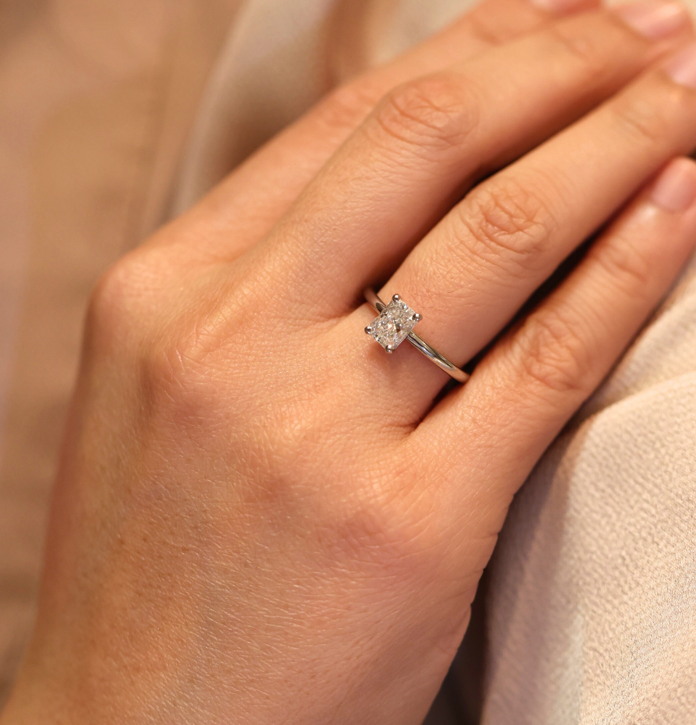 Courtship Radiant Engagement Ring