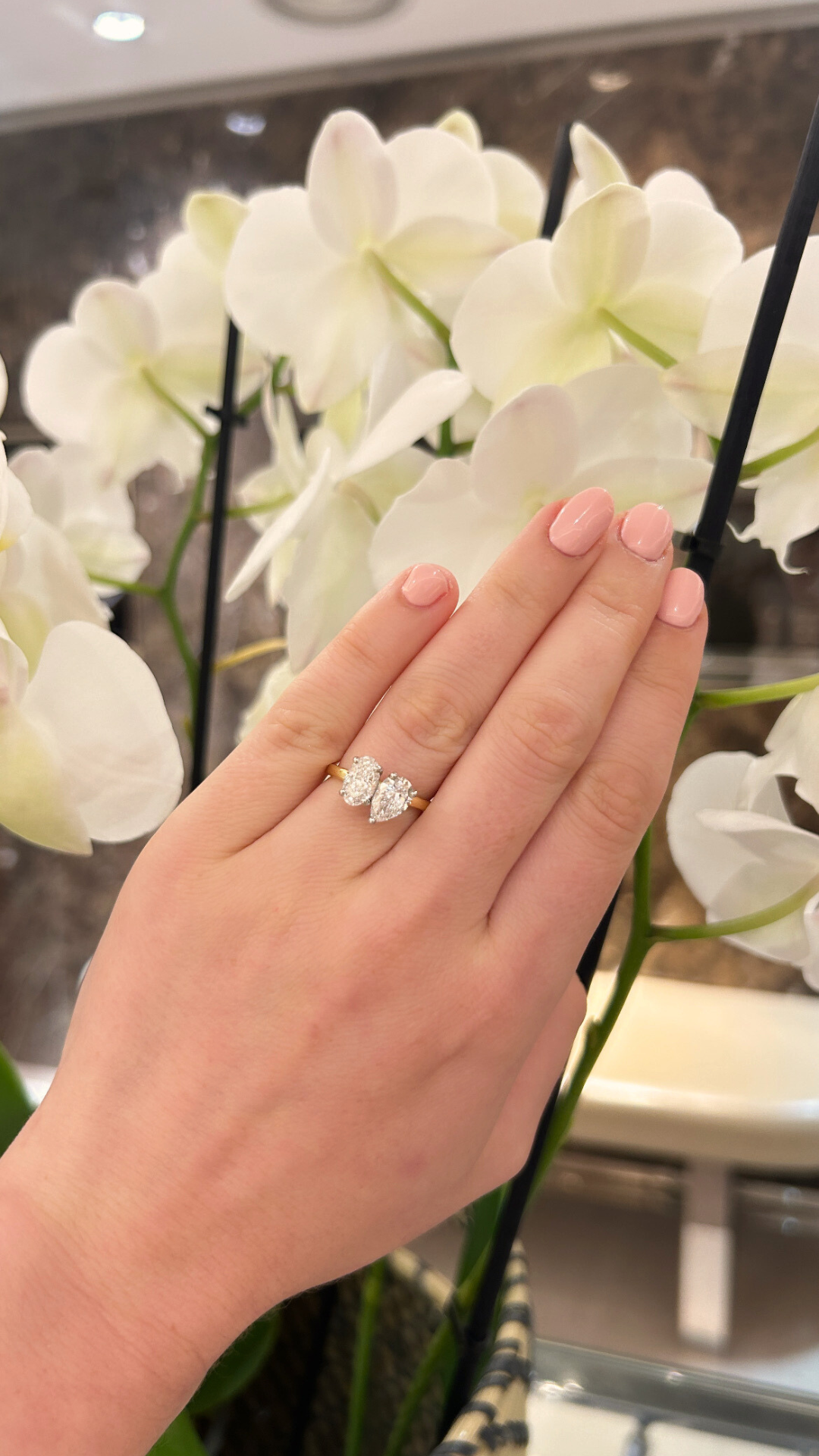 Toi et Moi Oval and Pear Ring - Appleby Jewellers Dublin
