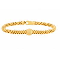 18ct Yellow Gold Popcorn Matte Bracelet