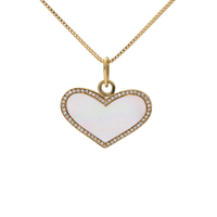 18ct Pearl Love Pendant