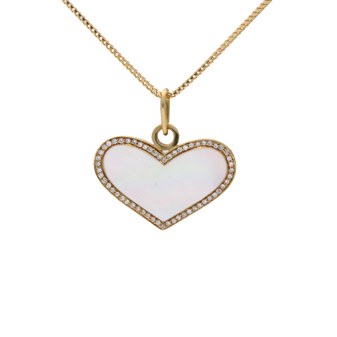 18ct Pearl Love Pendant