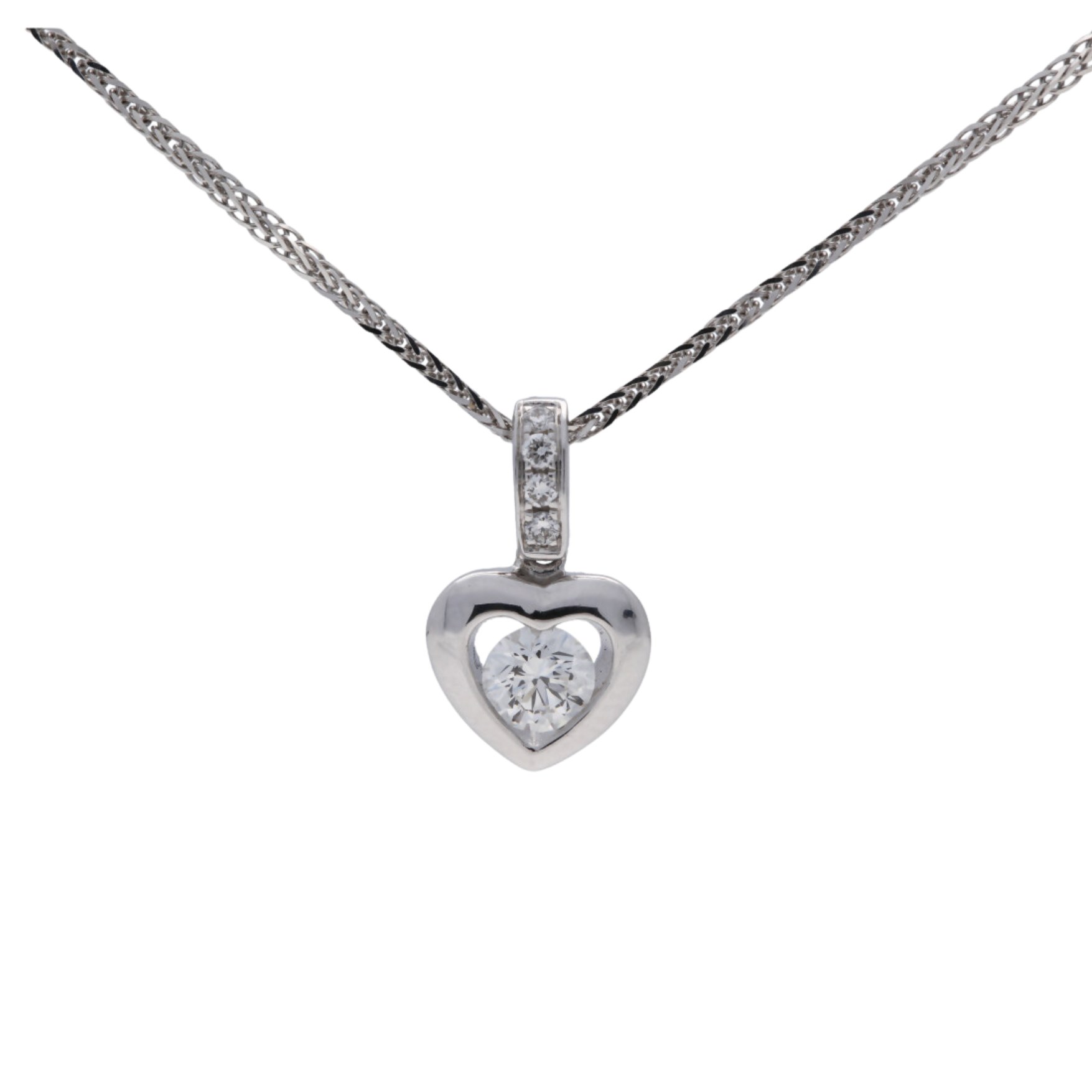 Diamond Love Heart Pendant