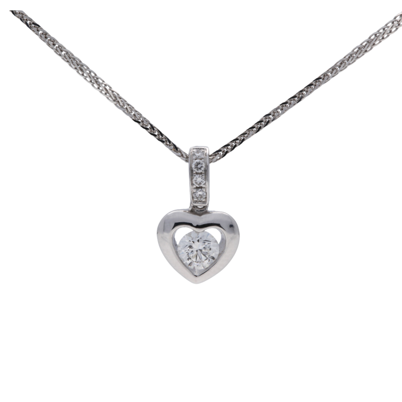 Diamond Love Heart Pendant