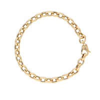 18ct Gold Oval Belcher Bracelet