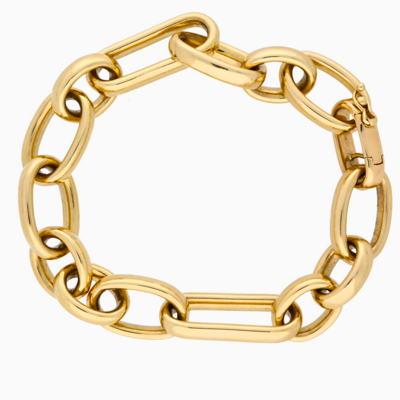 Chunky Link Bracelet 18ct Gold