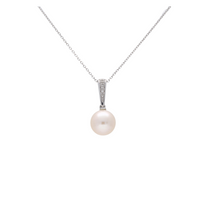 Pearl & Drop Diamond Pendant