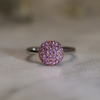 Pink Sapphire Disc Ring